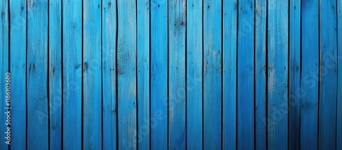 Front view of a blue wooden...