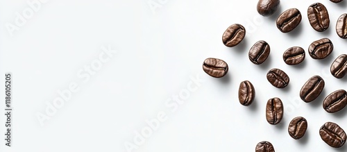 Roasted coffee beans positi...