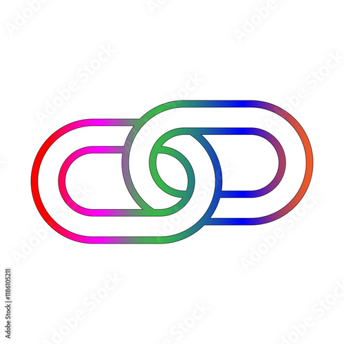 Link line gradient icon