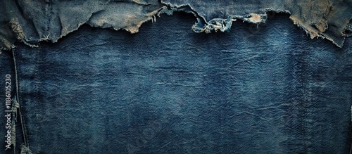 Vintage jeans with a torn d...
