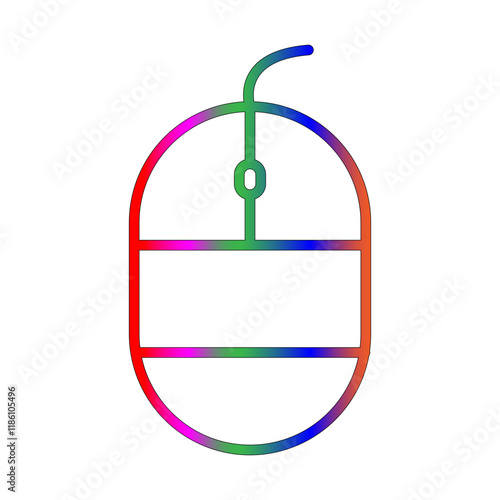 Mouse line gradient icon