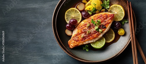Lightly salted dorado toppe...