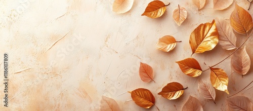 Fall and autumn flat lay fe...