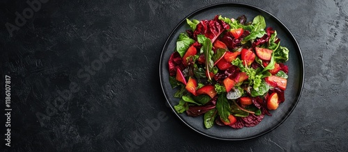 Salad chard appetizer servi...