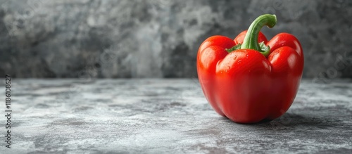 sweet red bell pepper on a ...