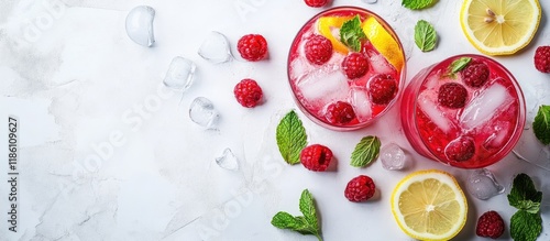 Refreshing summer drinks in...