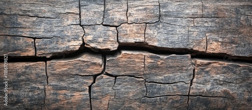 Weathered old rustic wooden...