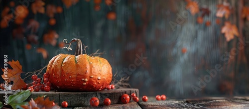 Autumn table arrangement fe...