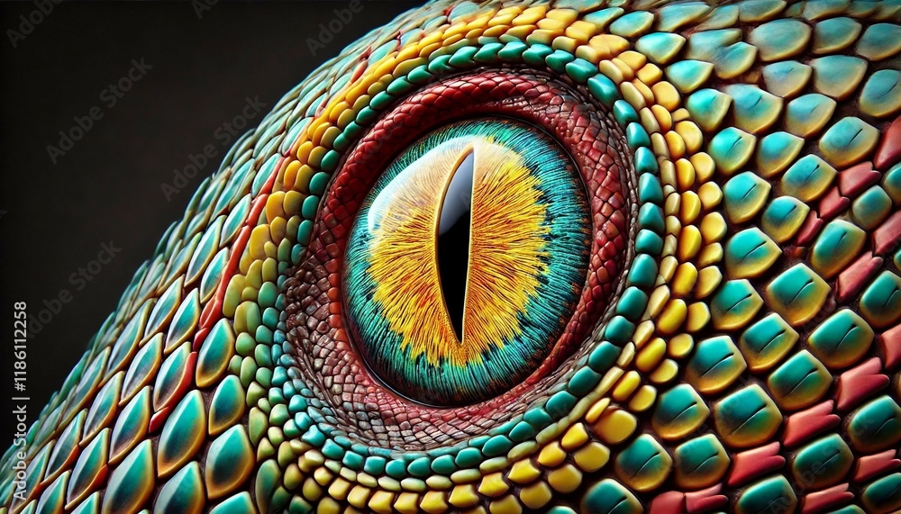 Obraz premium High-Resolution Reptile Eye