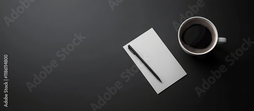 Black coffee and a morning ...