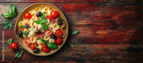 Italian pasta salad featuri...