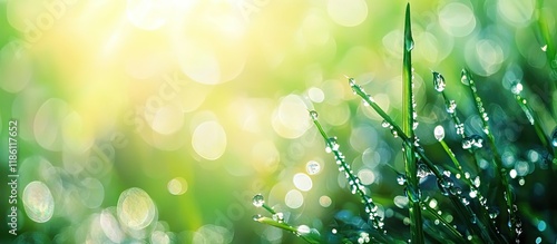 Dewdrops in a blurred bokeh...