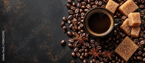 Cup of coffee Coffee beans ...