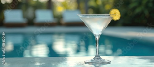Dry martini cocktail in a g...