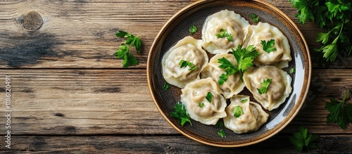Delicious homemade meat dum...