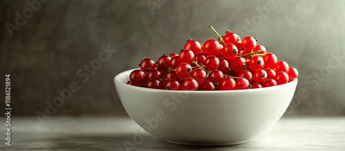 Bowl of freshly picked red ...