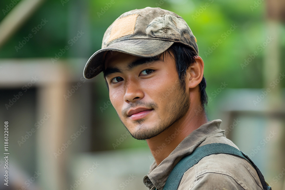 AI generated picture of a person at zoo safari national park AI generated picture of a person at zoo safari national park