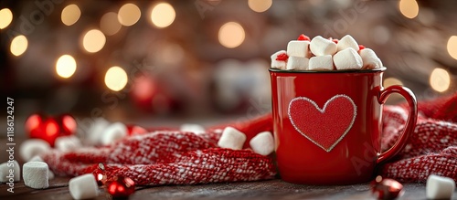 Hot chocolate topped with m...