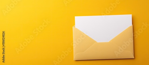 Blank open card featuring a...