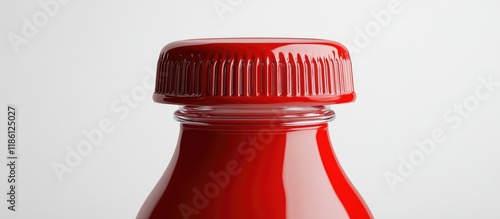 A red metal cap designed fo...