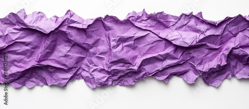 Purple crumpled paper fragm...