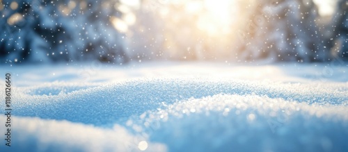 snow covering the ground in...