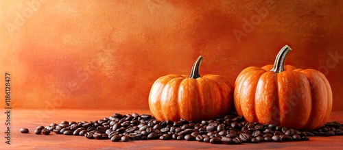Decorative pumpkins accompa...