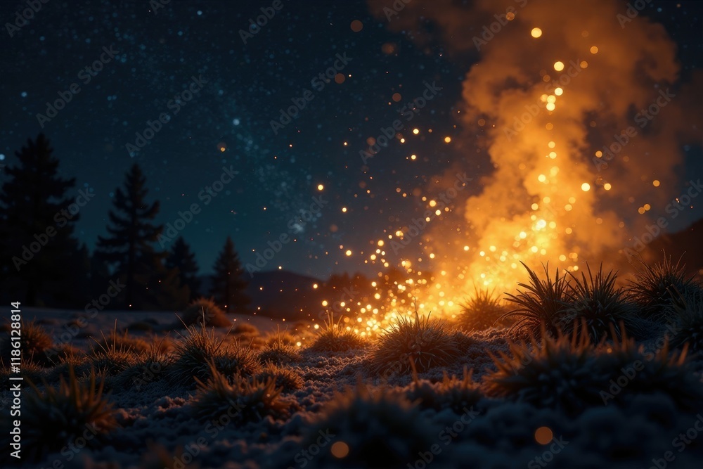 Mischung aus goldener und schwarzer Atmosph?re mit Lichtpunkten und feinen Glitzern, mystical, sparkle, night sky Mischung aus goldener und schwarzer Atmosph?re mit Lichtpunkten und feinen Glitzern, mystical, sparkle, night sky