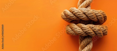 A close up image of a rope ...
