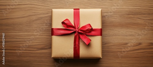 Gifts wrapped in kraft pape...