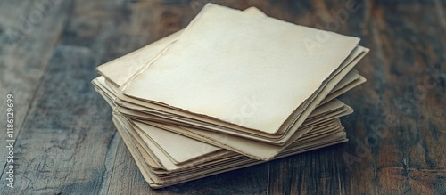 Stacked vintage photo cards...