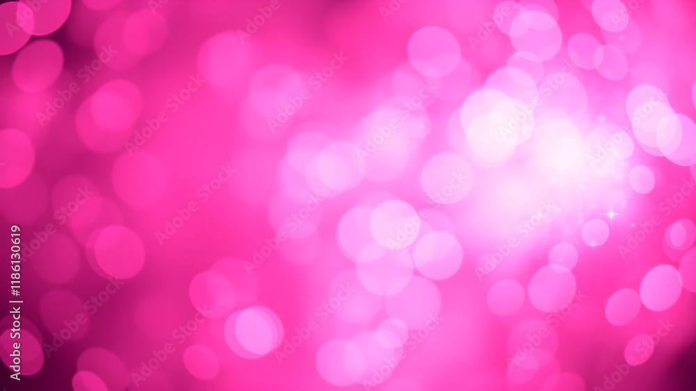 Obraz premium Pink glitter bokeh background. Generative AI