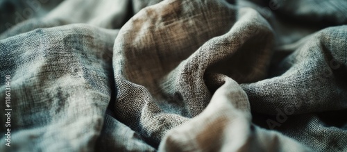 Close up of a linen shirt S...