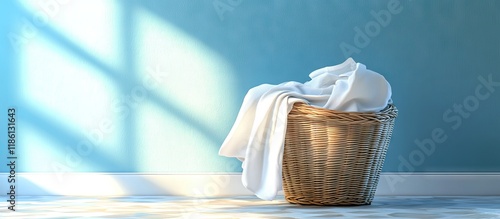 Basket containing clean lau...