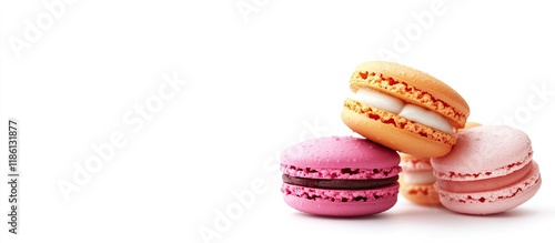 Macaroons Macaroons on a wh...