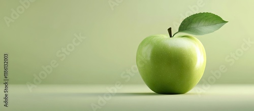 green apple and empty. with...