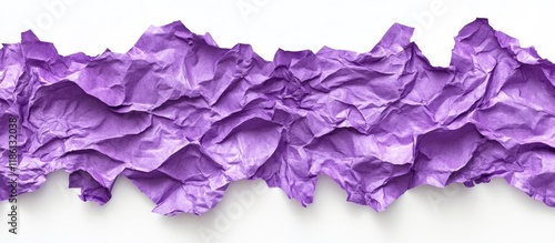 Purple crumpled paper fragm...