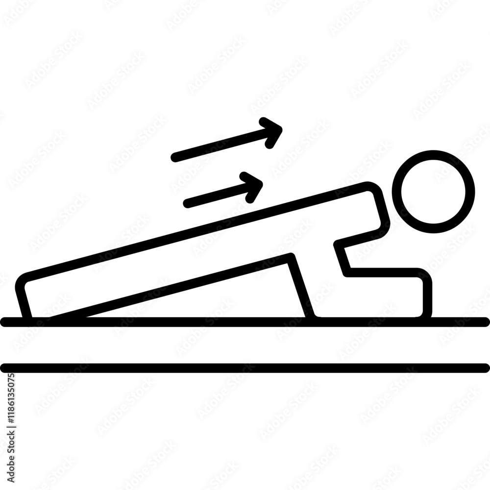 Obraz premium Plank Icon