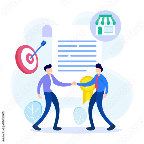 Illustration vector graphic cartoon character of franchise