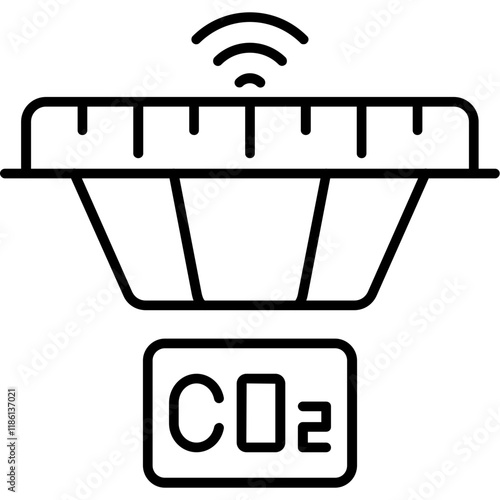 Carbon Monoxide Detector Icon