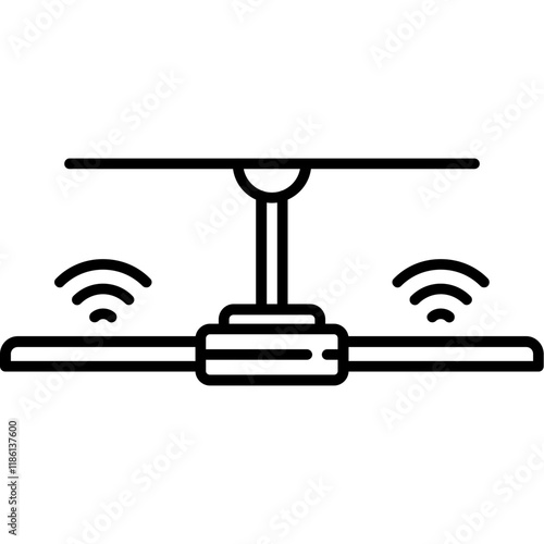 Smart Ceiling Fan Icon