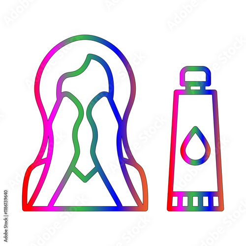 Face cleanser line gradient