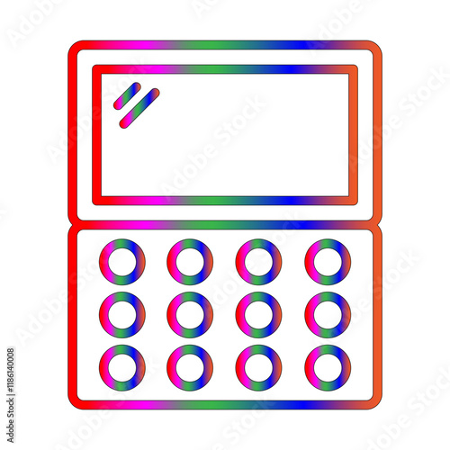 Eyeshadow icon line gradient