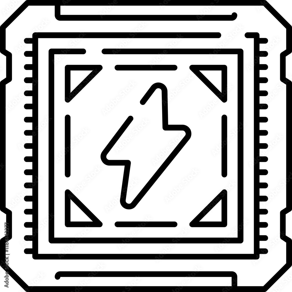 Power Management IC Icon Power Management IC Icon