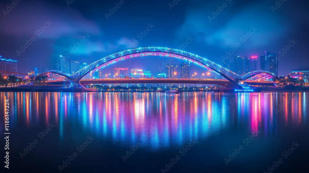 Naklejka premium Cool nightlife lights