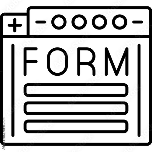 Forms and Inputs Icon