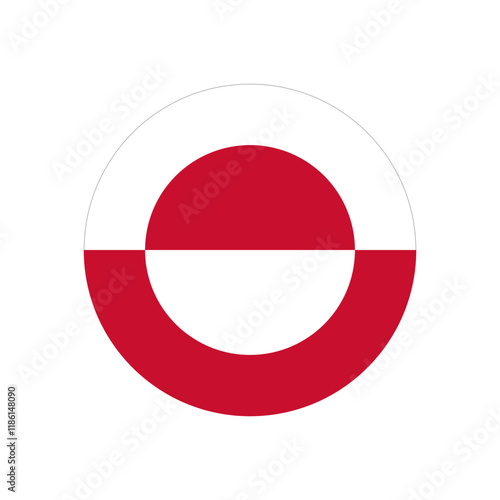 Flag of Greenland autonomous territory, Denmark