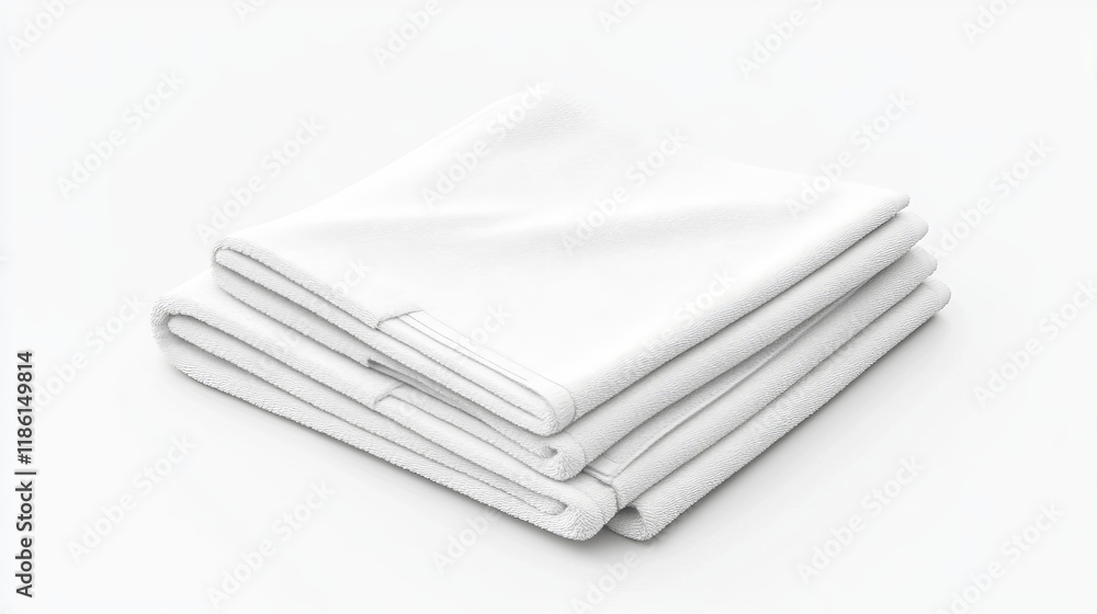 3d white mockup of kitchen towel vector design. Realistic fabric clean and folded handkerchief for restaurant or hotel isolated on transparent background. Dry absorbent cloth cover to hang linen set 3d white mockup of kitchen towel vector design. Realistic fabric clean and folded handkerchief for restaurant or hotel isolated on transparent background. Dry absorbent cloth cover to hang linen set
