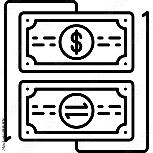 Cash Flow Variance Icon