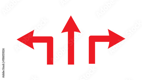 Free Download red curve arrow on white - GFXLoad